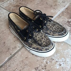 Sperry Top-Sider cheetah print boat shoes